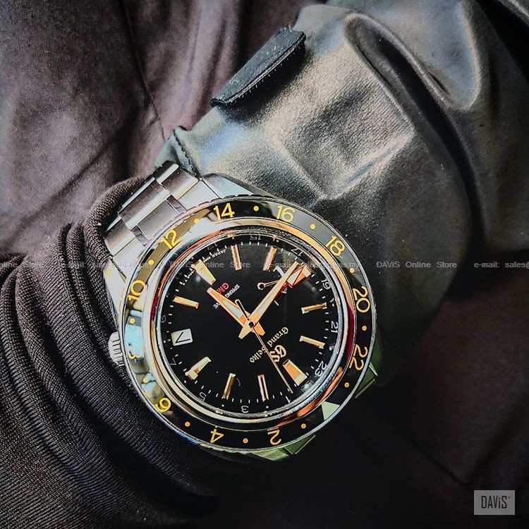 Grand Seiko SBGE215 Men's Watch Sport Spring Drive GMT Titanium Bracelet  Black *Original | Shopee Malaysia