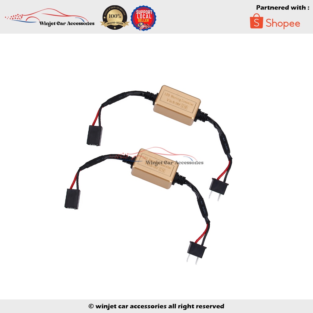 AUXBEAM 9012 LED Canbus Decoder Resistor – Error Canceller For HID Headlights, Anti-Flicker Kit (2-Pack) - View #2