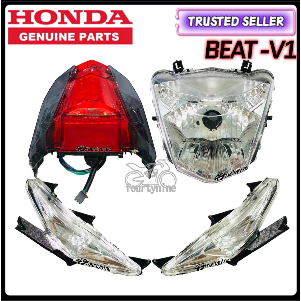 HONDA BEAT V1 HEAD LIGHT FRONT SIGNAL TAIL LIGHT HEAD LAMP WINKER LAMP