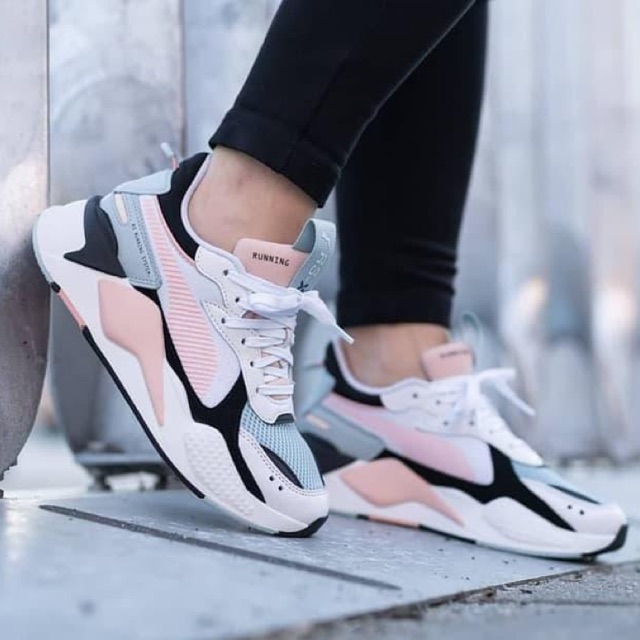 puma rsx pink and black