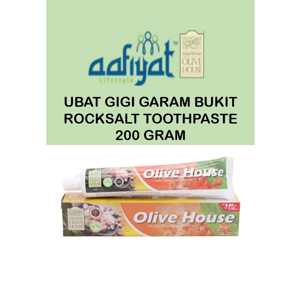 UBAT GIGI HERBA DENGAN GARAM BUKIT/ HERBAL TOOTHPASTE WITH ROCKSALT BY