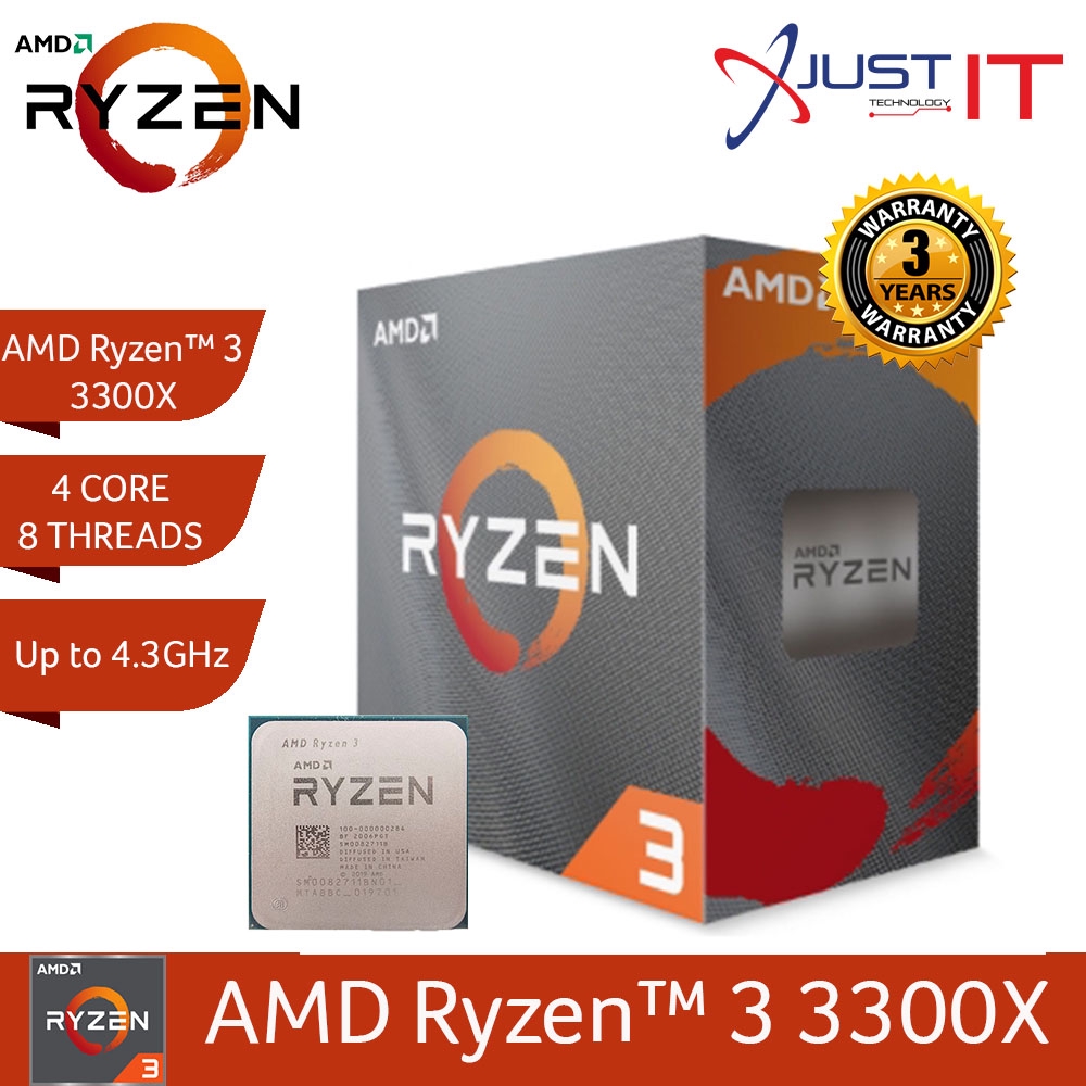 amd-ryzen-3-3300x-4-3ghz-18mb-cache-processor-am4-shopee-malaysia