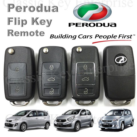 D.I.Y Perodua Remote Alarm Flip Key for Myvi Alza Kancil 