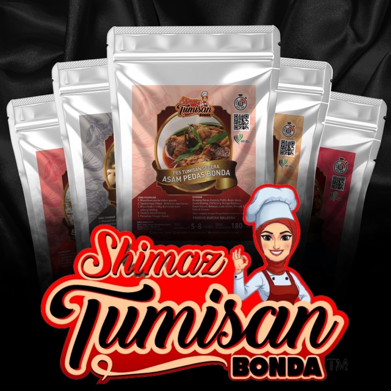 15 Pes Masakan Shimaz Tumisan Bonda, Asam Pedas, Rendang, Kari, Oden, Masak Lemak, Sambal, perencah