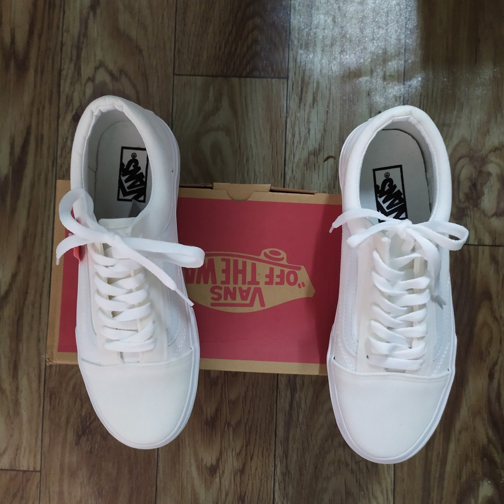 vans pure white