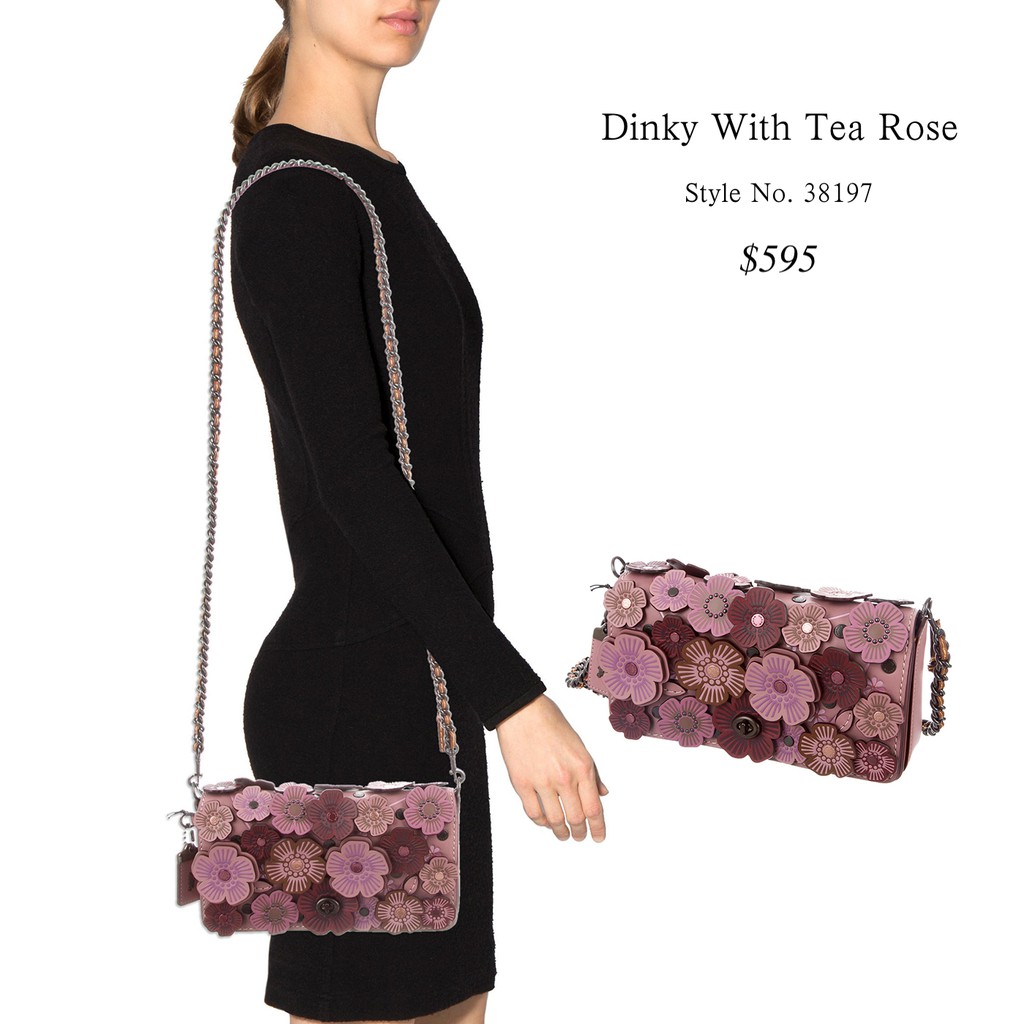 coach dinky tea rose
