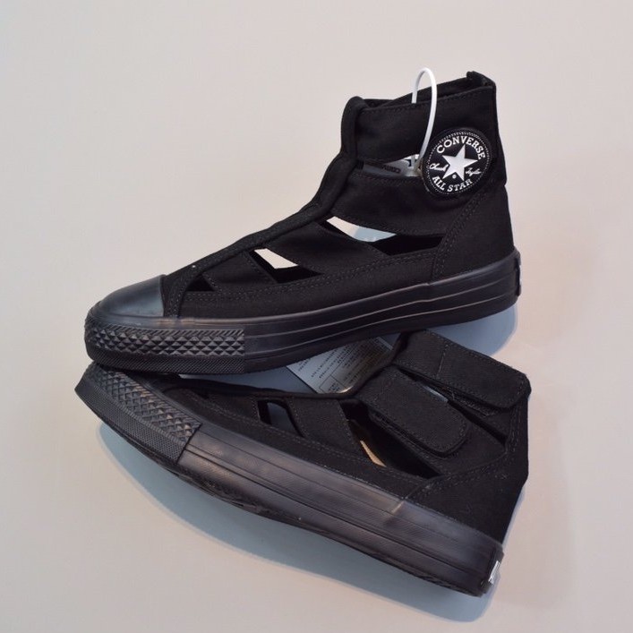 converse gladiator sandals black