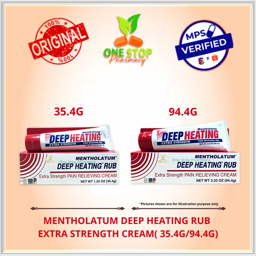MENTHOLATUM DEEP HEATING RUB EXTRA STRENGTH PAIN RELIEVING CREAM【Expiry
