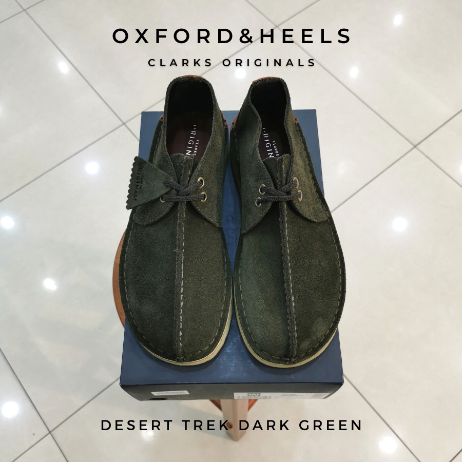 clarks desert trek dark green