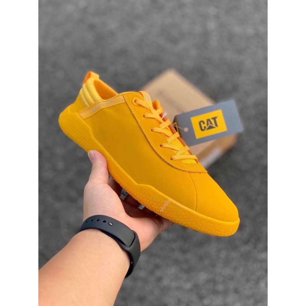 caterpillar yellow shoes