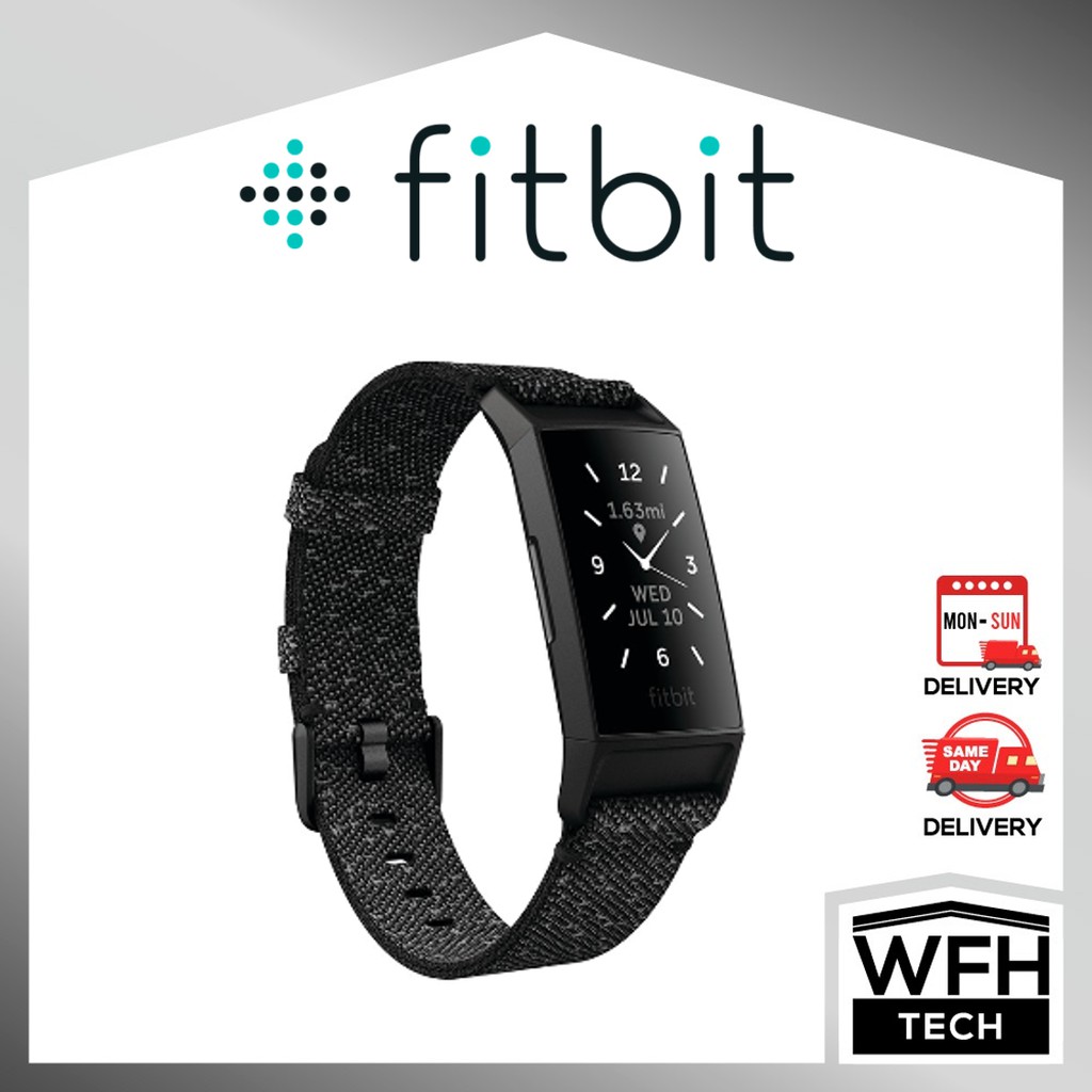 FITBIT Charge 4 Special Edition Granite 1 Year Warranty Shopee Malaysia