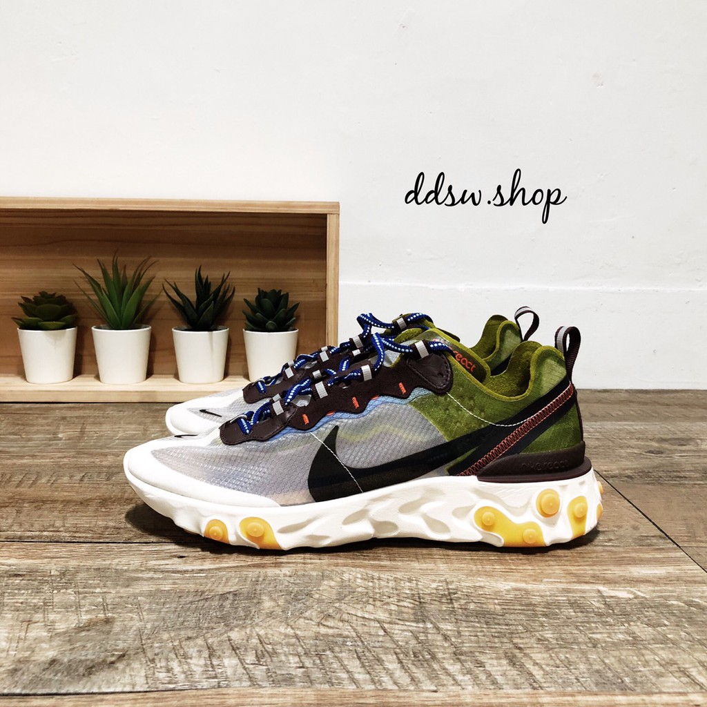 nike react army green