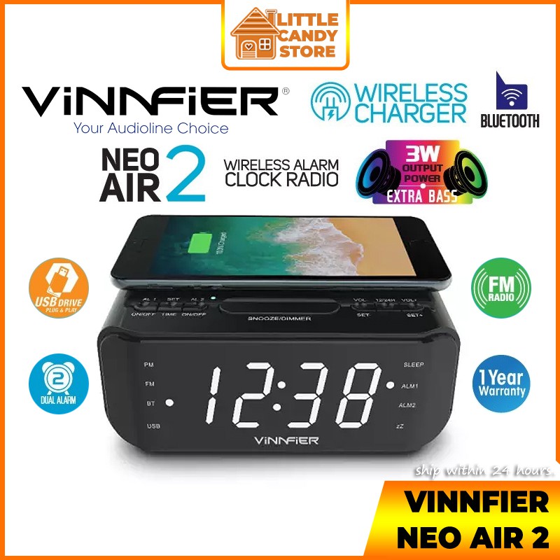 Vinnfier Neo Air 2 Multi Functional Portable Bluetooth Speaker With Qi