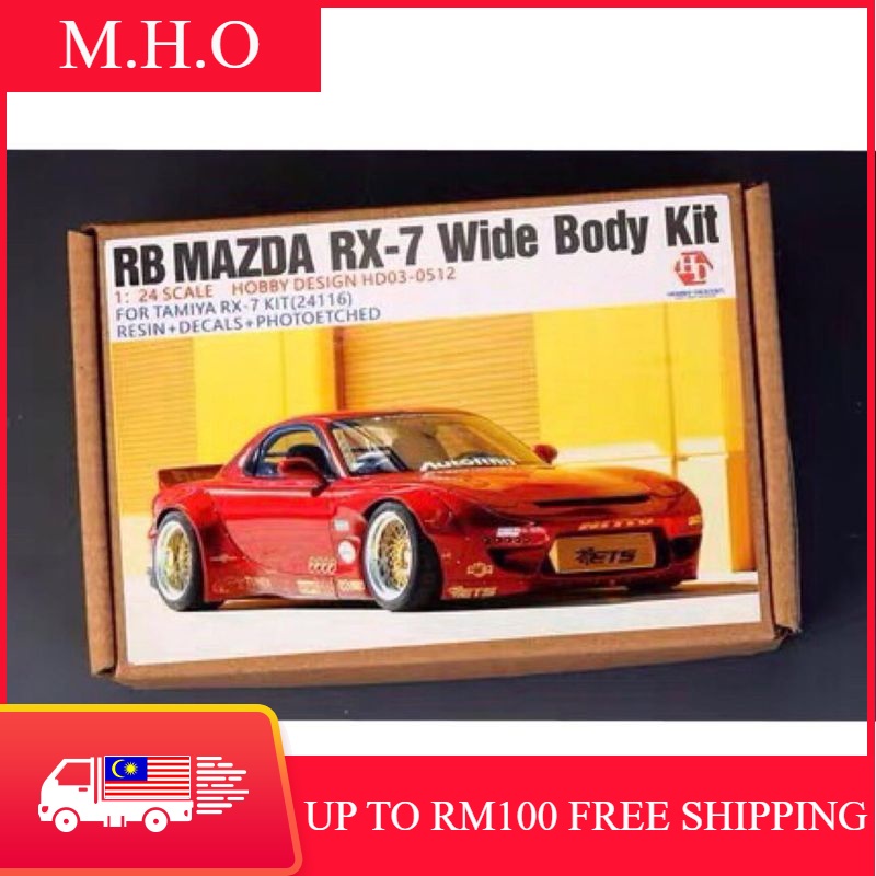 Hobby Design 1/24 Mazda RX-7 Rocket Bunny Wide Body Kit HD03-0512 For  Tamiya Model Car Kit | Shopee Malaysia