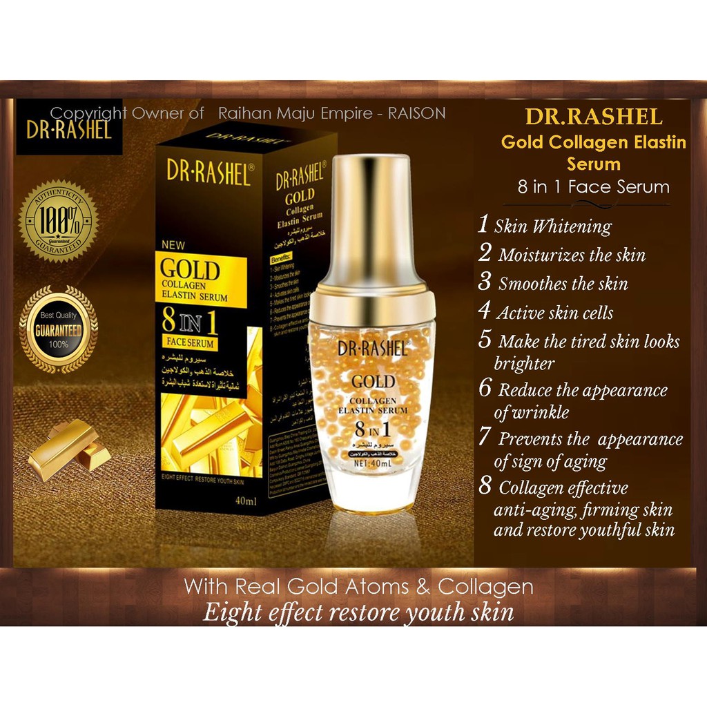 dr rashel gold collagen serum