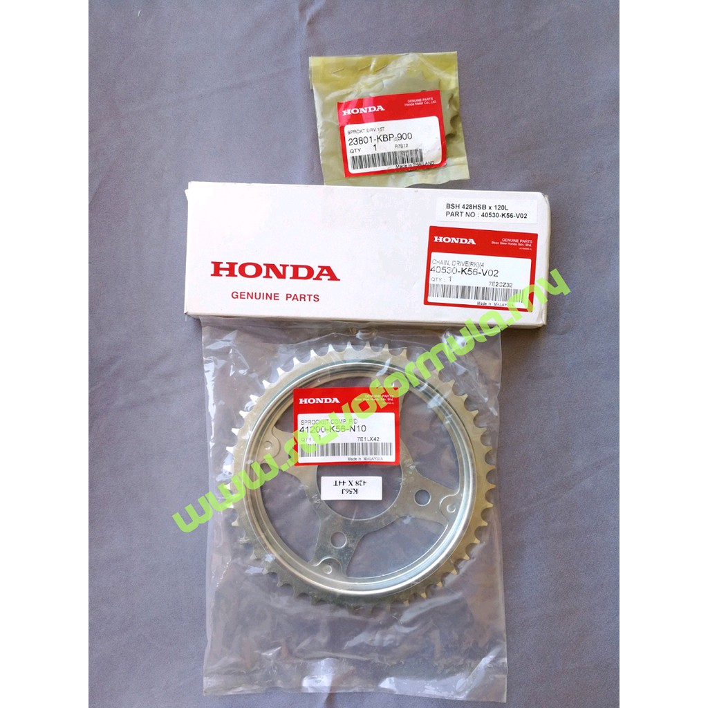 honda rs 150 sprocket combination