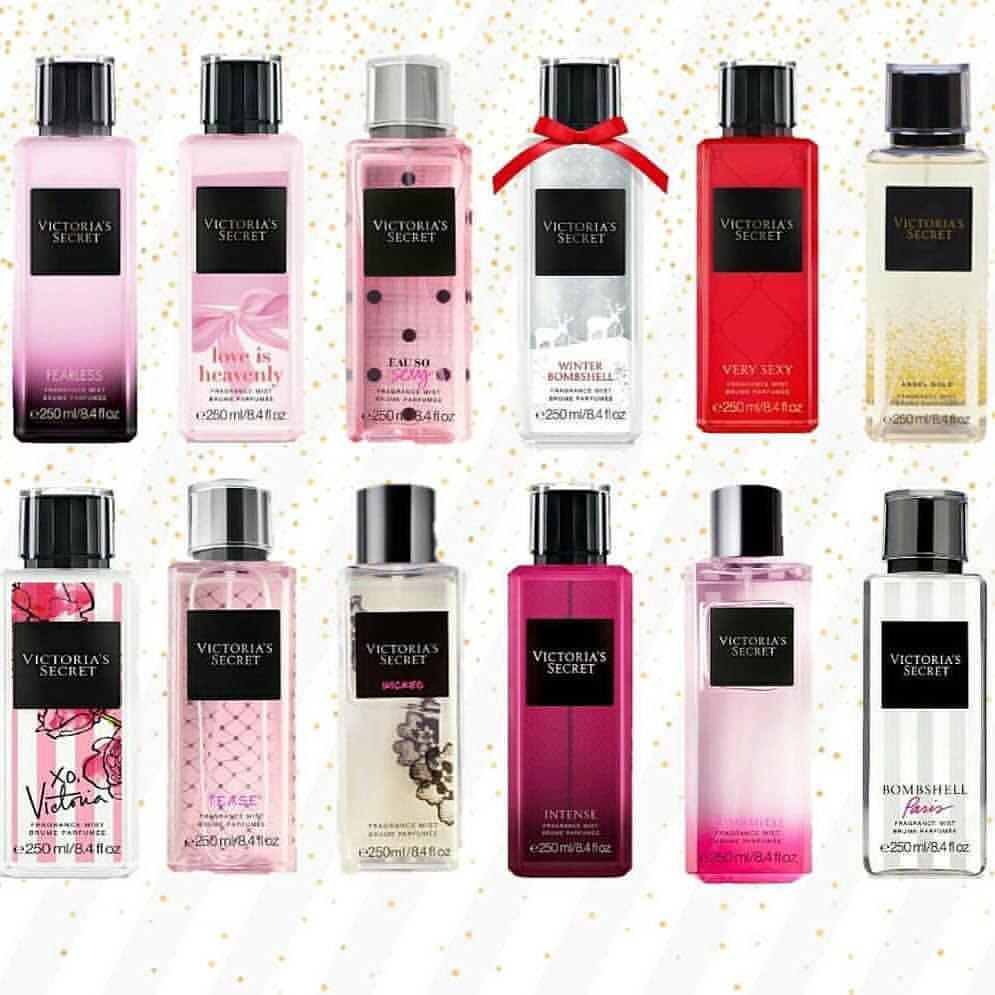 Victoria Secret square bottle body mist various type ...