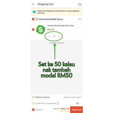 Tambah Modal Dealer Srs Topup Ota My Shopee Malaysia