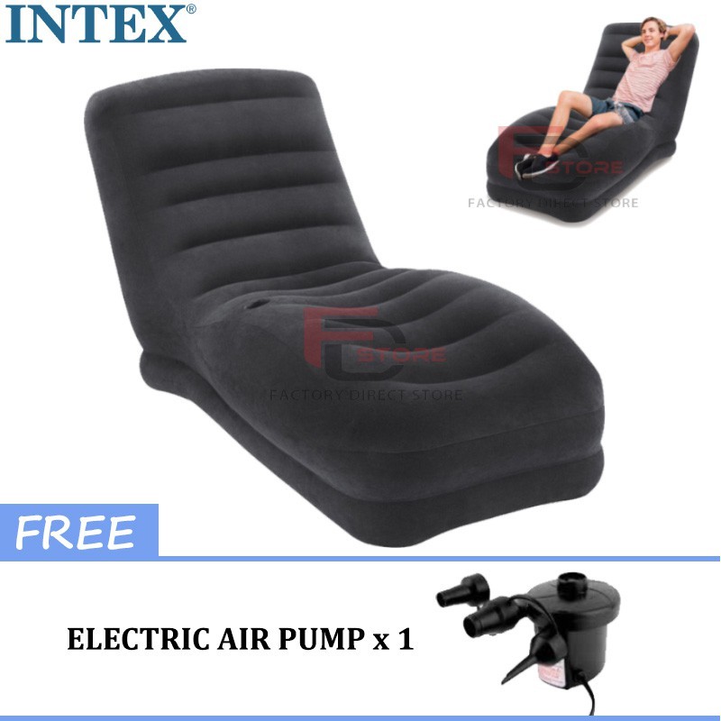 Intex 68595 Inflatable Mega Lounge Reclining Chair High Backrest