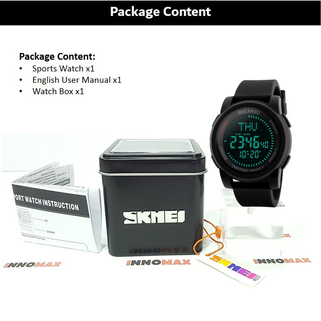 skmei 6 digital watch instructions