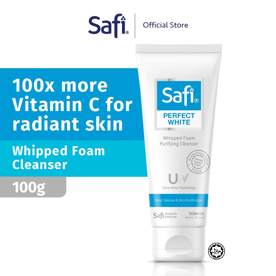 Safi Perfect White Whipped Foam Purifying Cleanser 100g Shopee Malaysia