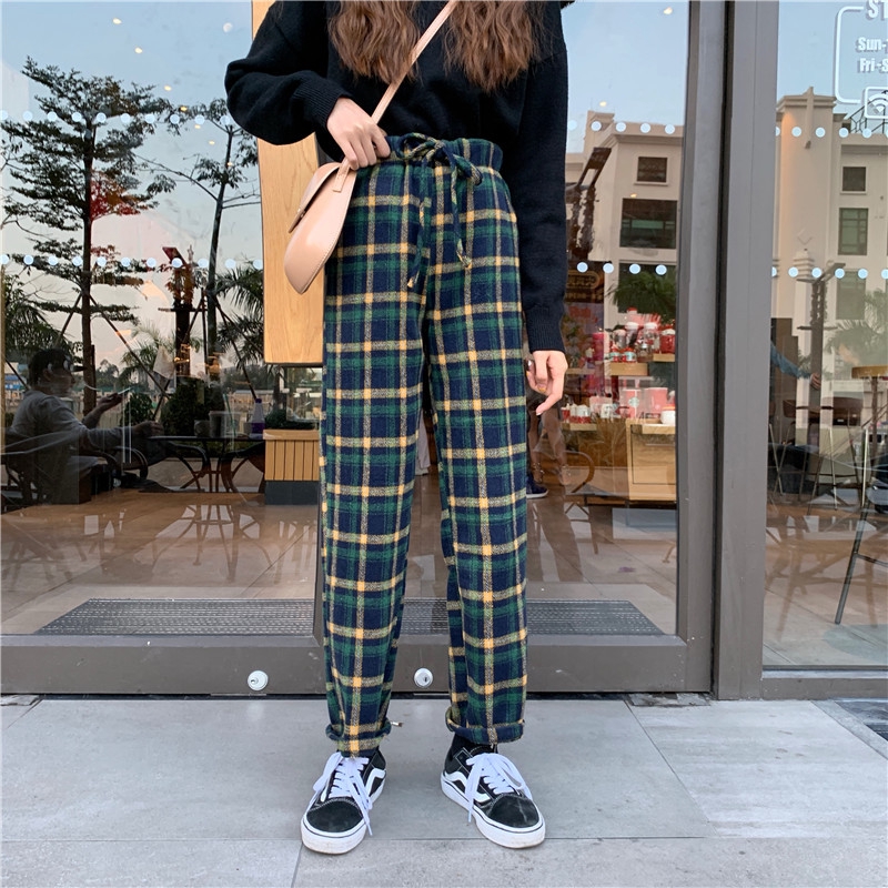 plaid pants shopee
