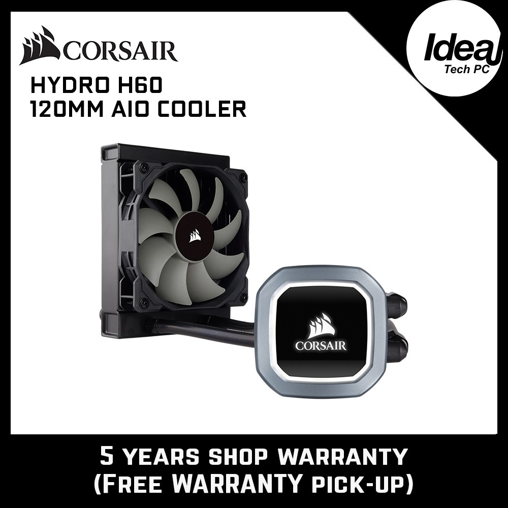 Corsair Hydro H60 1mm Aio Liquid Cpu Cooler Shopee Malaysia