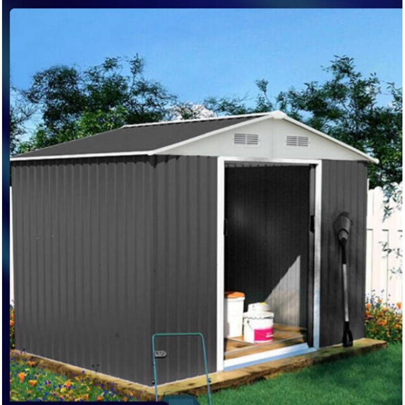 OUTDOOR GARDEN STORAGE SHED STEEL TYPE 4kaki dan 8kaki Shopee Malaysia