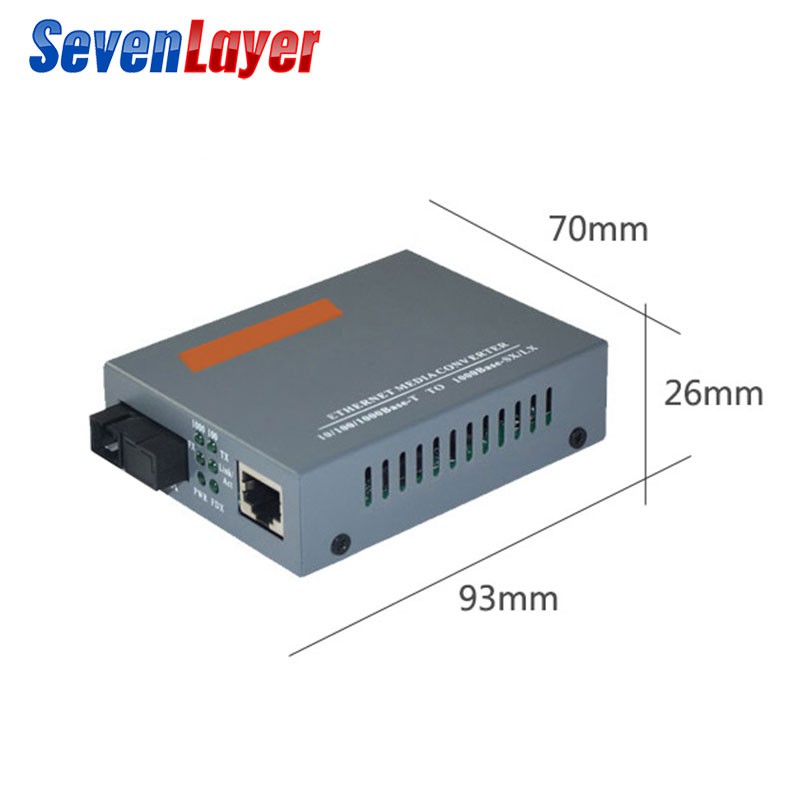 Durable Essential Gigabit Fiber Optical Media Converter HTB-GS-03 A&B 1000Mbps Single Mode SC Port External Power Sup... - Image 2