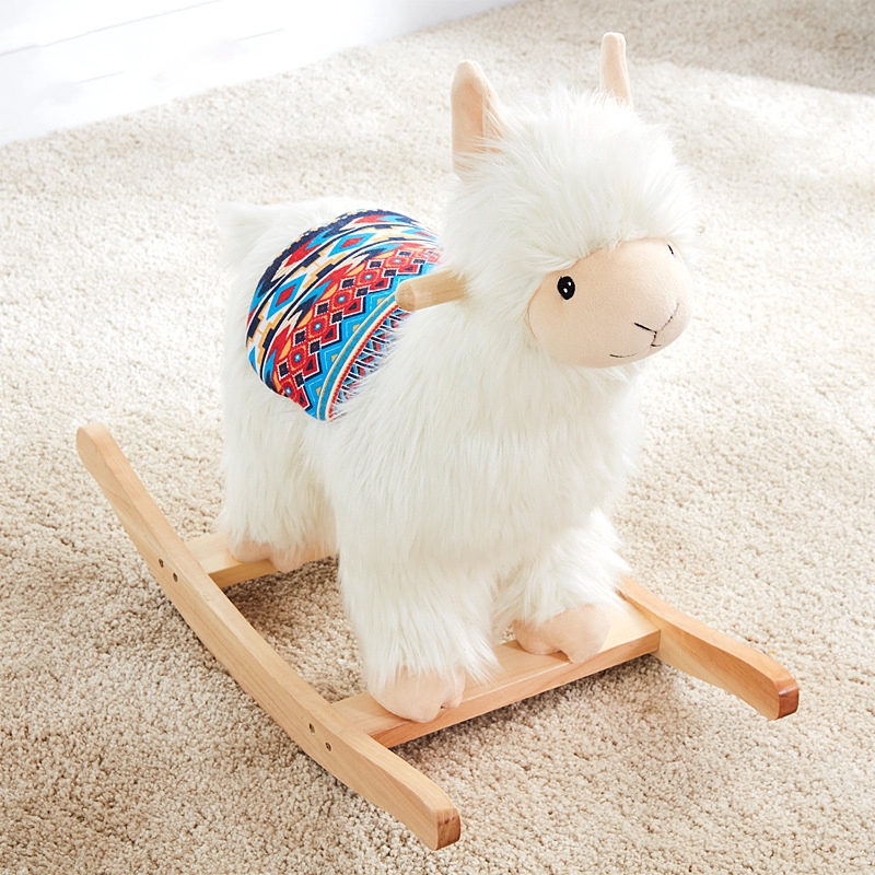 llama rocking horse