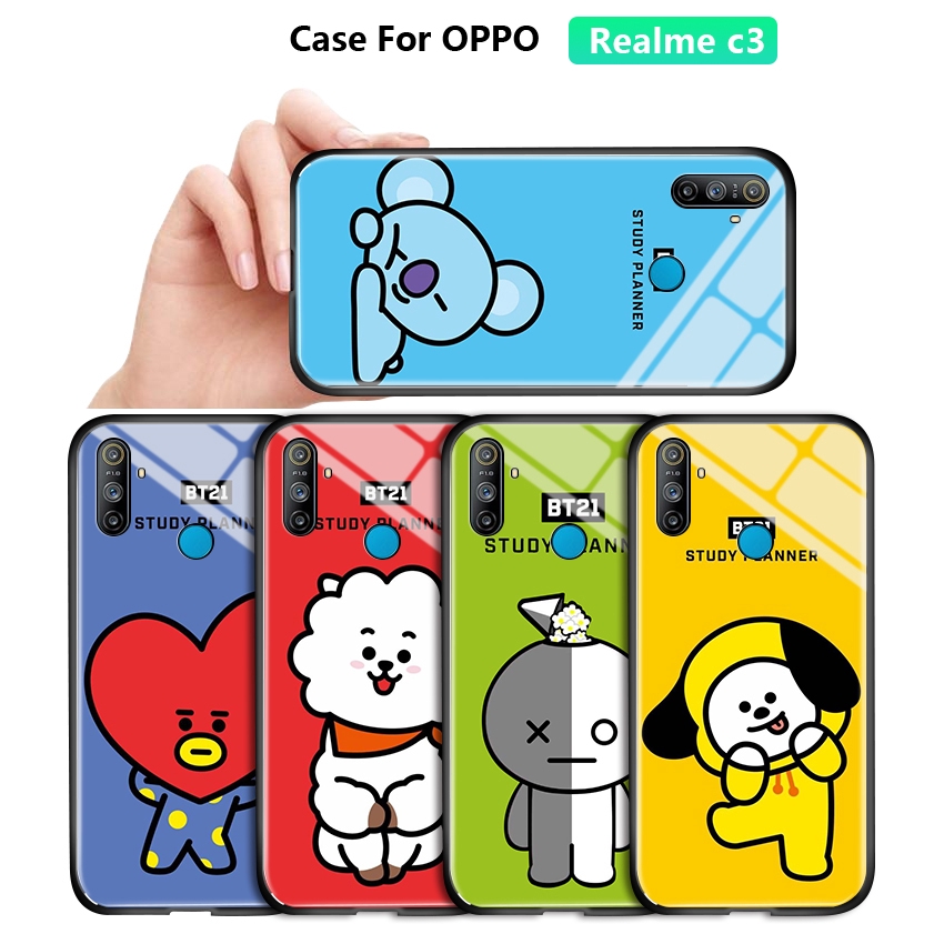 Realme C15 C25 C12 C11 Narzo 30a C3 C3i Oppo Bt Casing K Pop Bt Bangtan Boys Phone Case Protective Cover Tempered Glass Back Shopee Malaysia