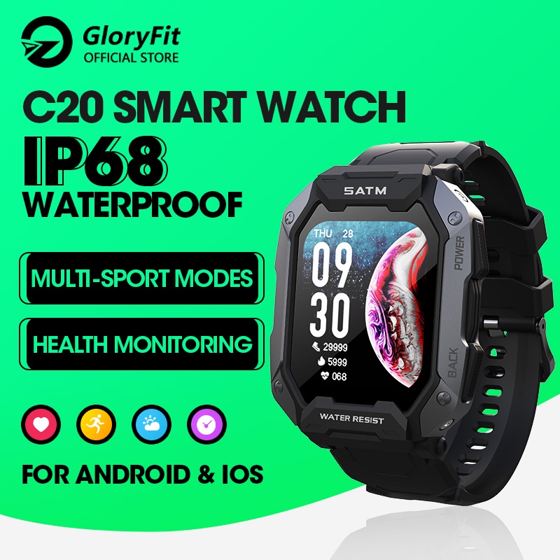 Gloryfit C20 24 Sports Modes Multifunction 5ATM Smart Watch (1.71 ...
