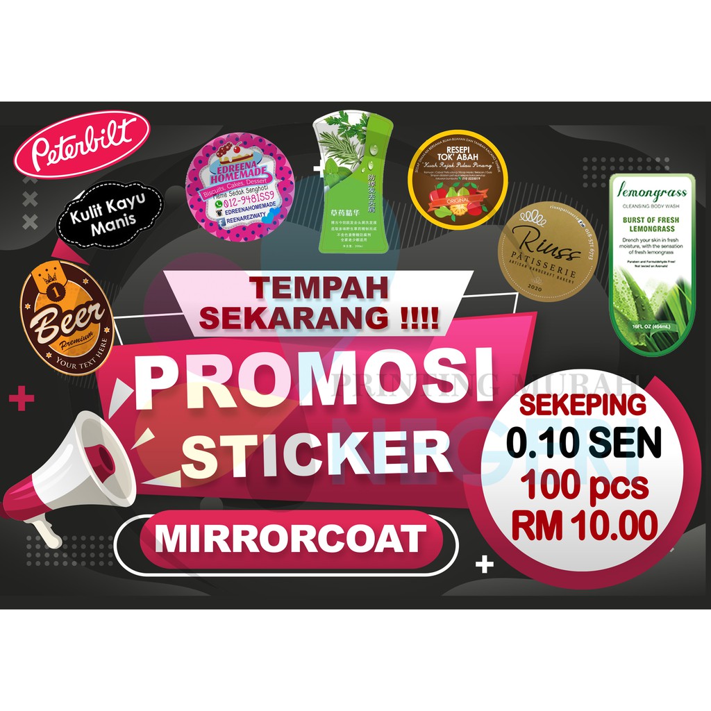 sticker printing malaysia murah