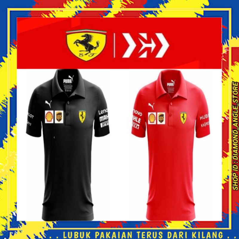 T-Shirt Polo Crew Ferrari 2020 size XS 