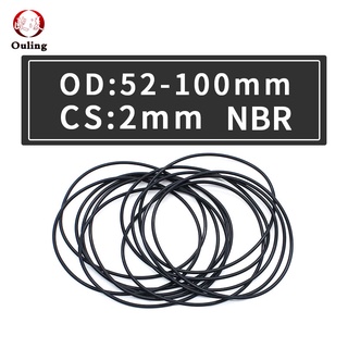 100 Pcs Black NBR O-Ring Sealing Rubber Tap Washer Gaskets OD 11/12~20mm x1mm 