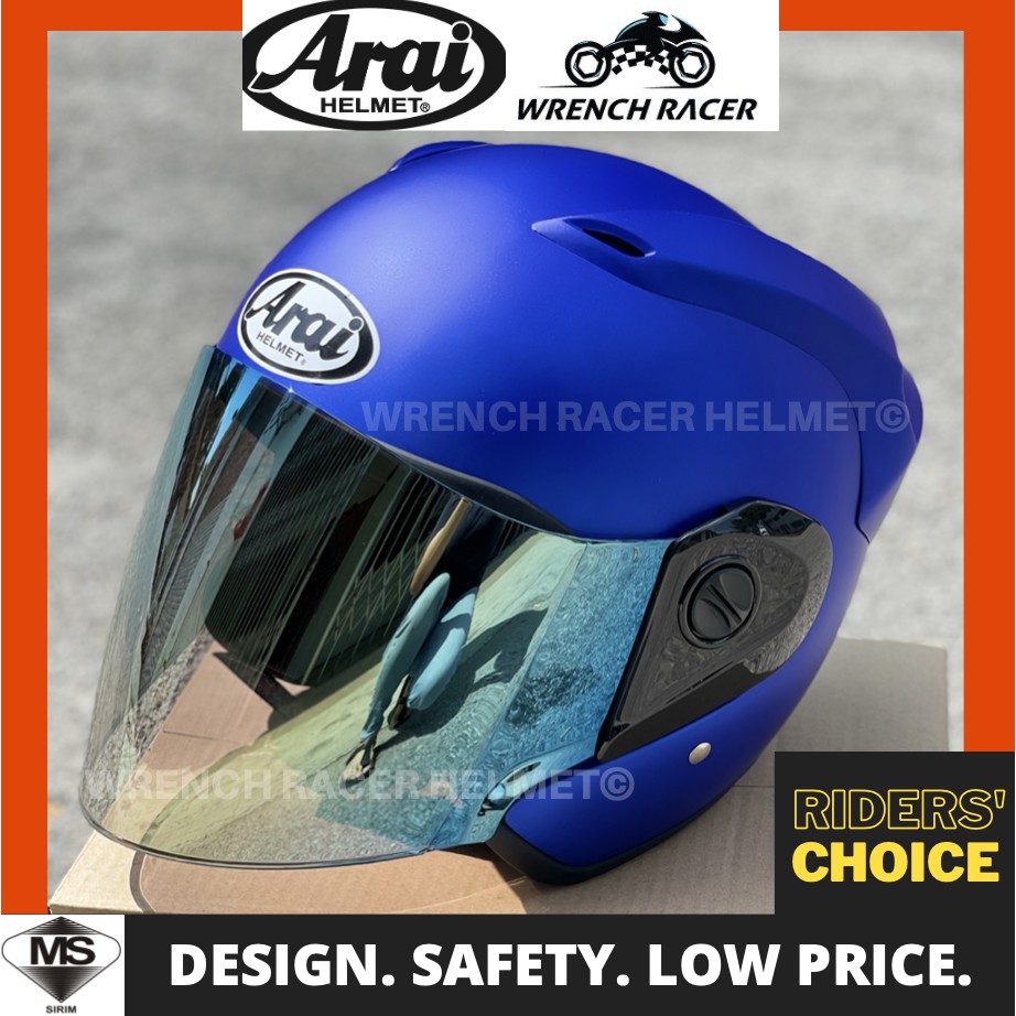 Helmet with Visor Color (SIRIM Certified) Topi Keledar Motorcycle