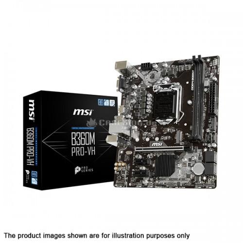 MSI B360M PRO-VH Intel 8th Gen LGA 1151 NVMe M.2 DDR4 HDMI VGA mATX ...