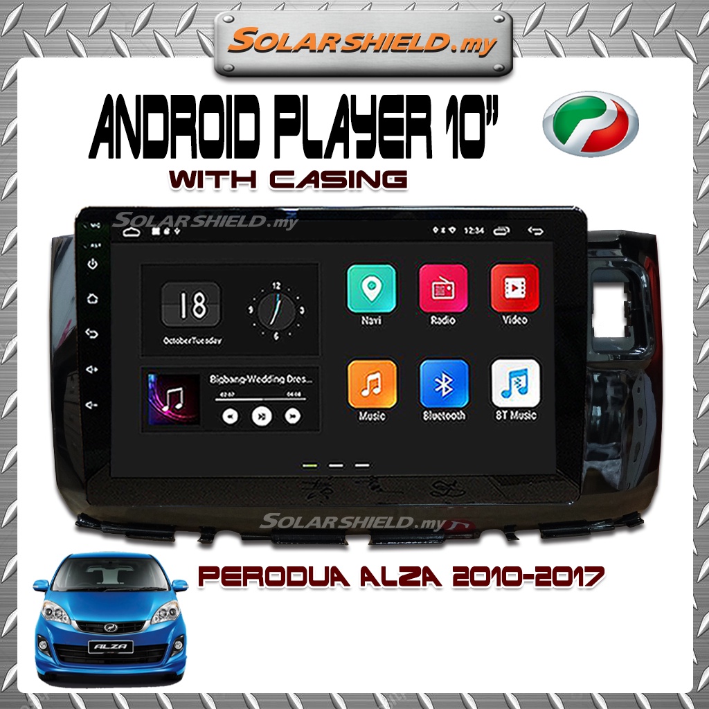 Perodua Alza 2018-2019 10'' Android Player GPS Waze Android 8.1 Wifi ...