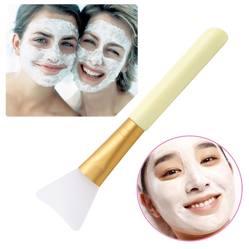 Silicone Face Mask Brush For Facials Hairless Applicator Tool Rhinestone Handle