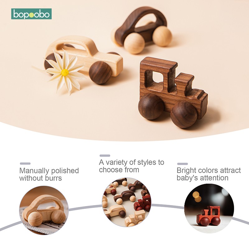 Must Quality Baby Wooden Toys Car Early Preschool Learning Educational Toddler Toy Perfect Creative Birthday Gift Non... - Image 4