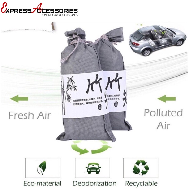 Japan Bamboo Charcoal Bag Active Carbon Air Freshener Purifier For Car Home Odor Remover Bukhoor Arang