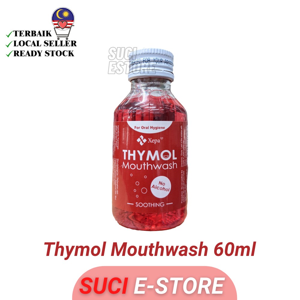 Thymol Mouthwash 60ml  Ubat Kumur Thymol  Shopee Malaysia
