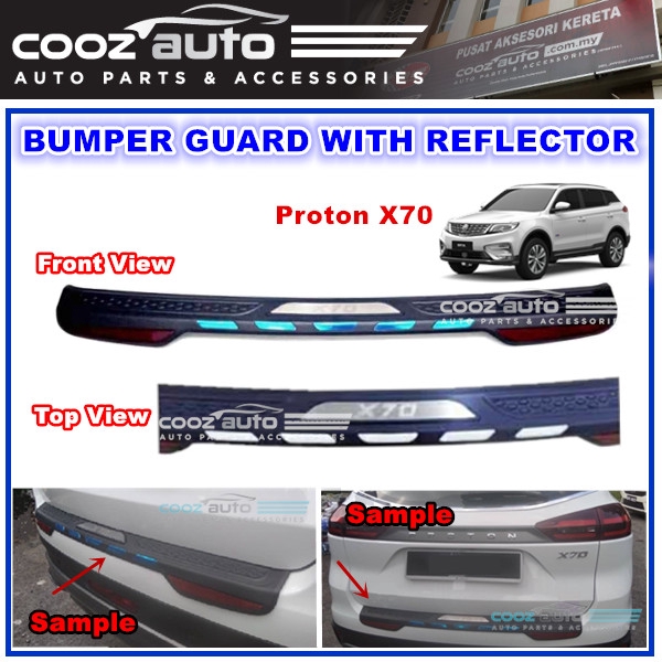 Proton X70 ABS Rear Bumper Guards Protector Shopee Malaysia
