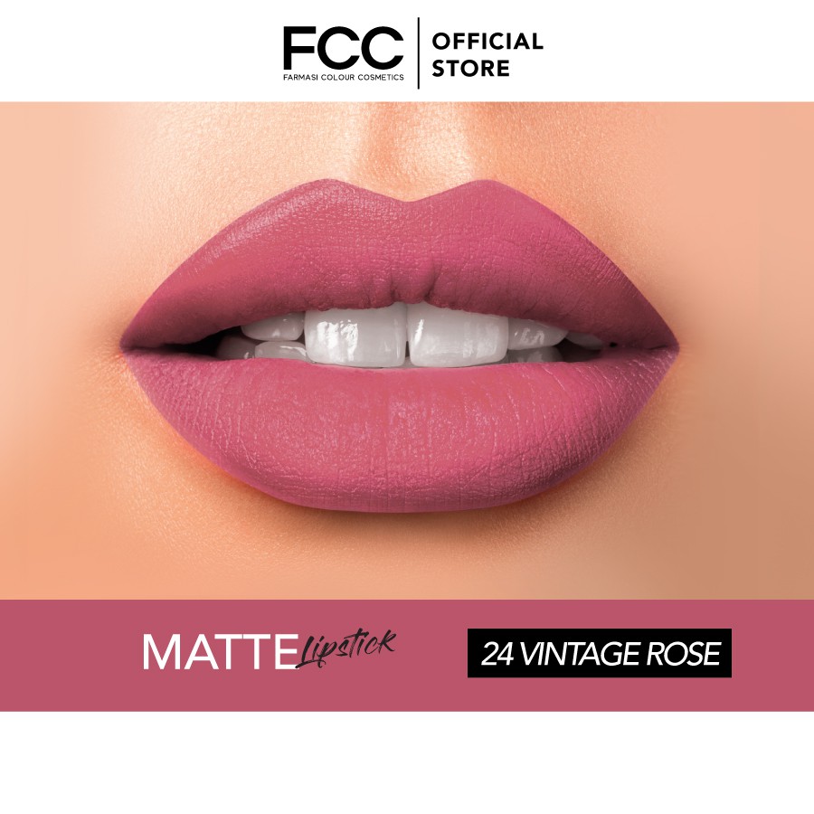 weak Healthy food artery FCC Matte Lipstick 24 - Vintage Rose | Shopee Malaysia