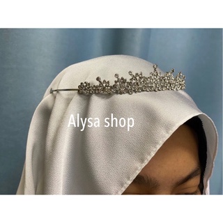 shawl satin putih