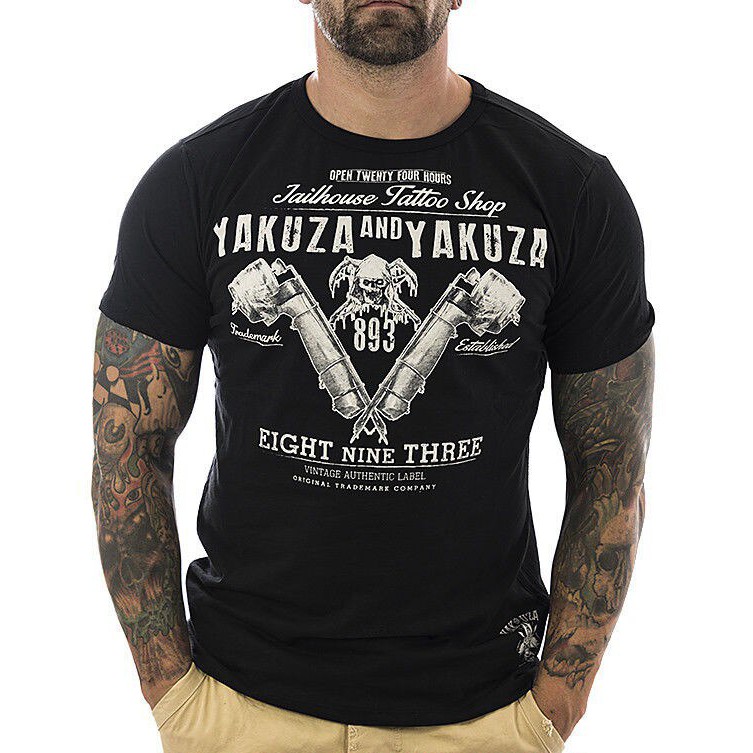 Yakuza Shirt Tattoo Shop 10009 Schwarz Neu M Nner T Shirt T Shirts 032371 Shopee Malaysia