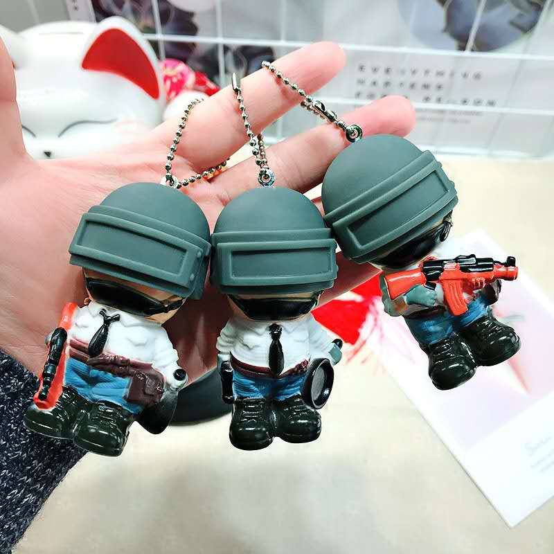 Ready Stock Cartoon Pubg Keychain Gift Gamer Collections