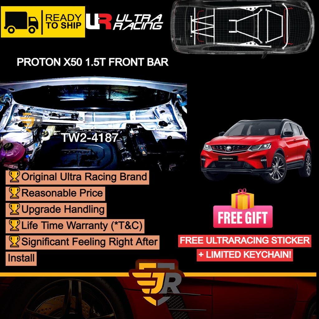Ultra Racing Safety Bar Proton X50 2020 1.5Turbo Front Strut Bar Engine