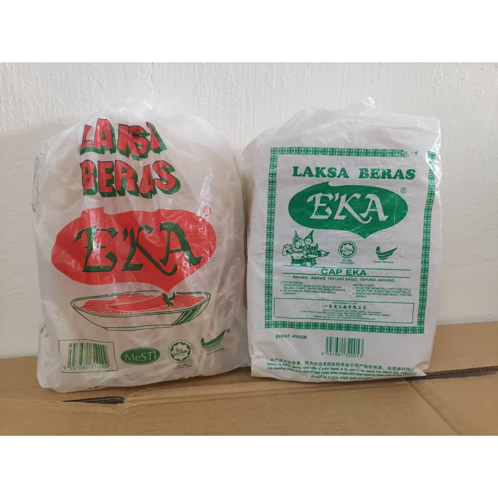 Buy Eka Laksa Beras Laksa Kedah Halus Dan Kasar Laksa Longgeng 叻沙条粉 叻沙粉 450gm Halal Seetracker Malaysia