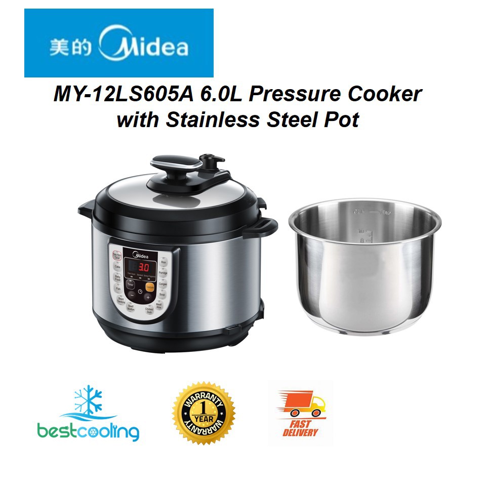 MIDEA PRESURE COOKER 6.0L MY-12LS605A